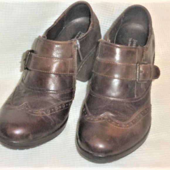 WMSHO1 - Josef Seibel WOMAN'S LEATHER BOOTS SZ 7 Ankle Boots European Hungary - Picture 5 of 10